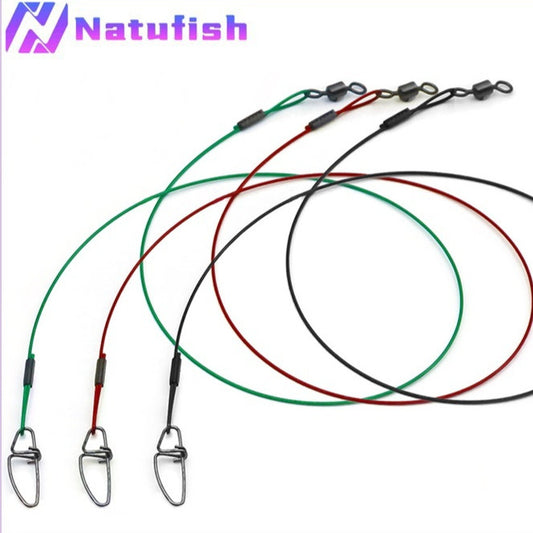 Anti-bite Steel Wire Fishing Gear Accessories Steel Wire Double Buckle Pin
