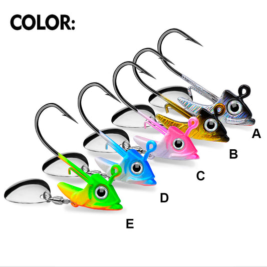 Jig Hook Soft Fish Counterweight Avoid Hanging Bottom Fishing Accessories