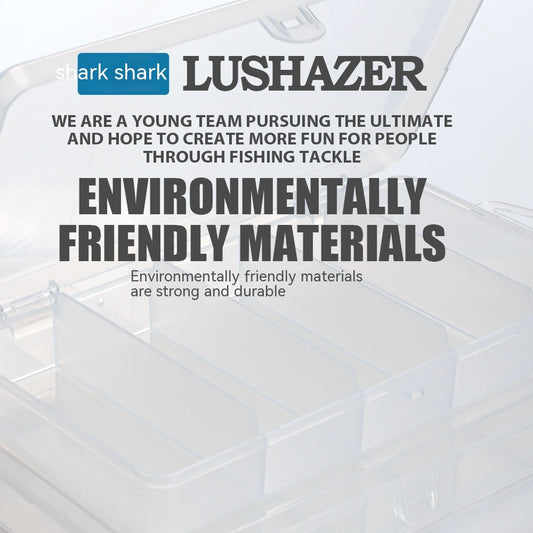 Luya Five Grid Transparent PP Plastic Fishing Gear Box