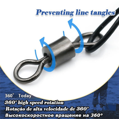 Anti-bite Steel Wire Fishing Gear Accessories Steel Wire Double Buckle Pin