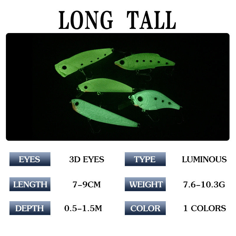 Luya Bait Full Body Glow Little Fatty Fishing Gear